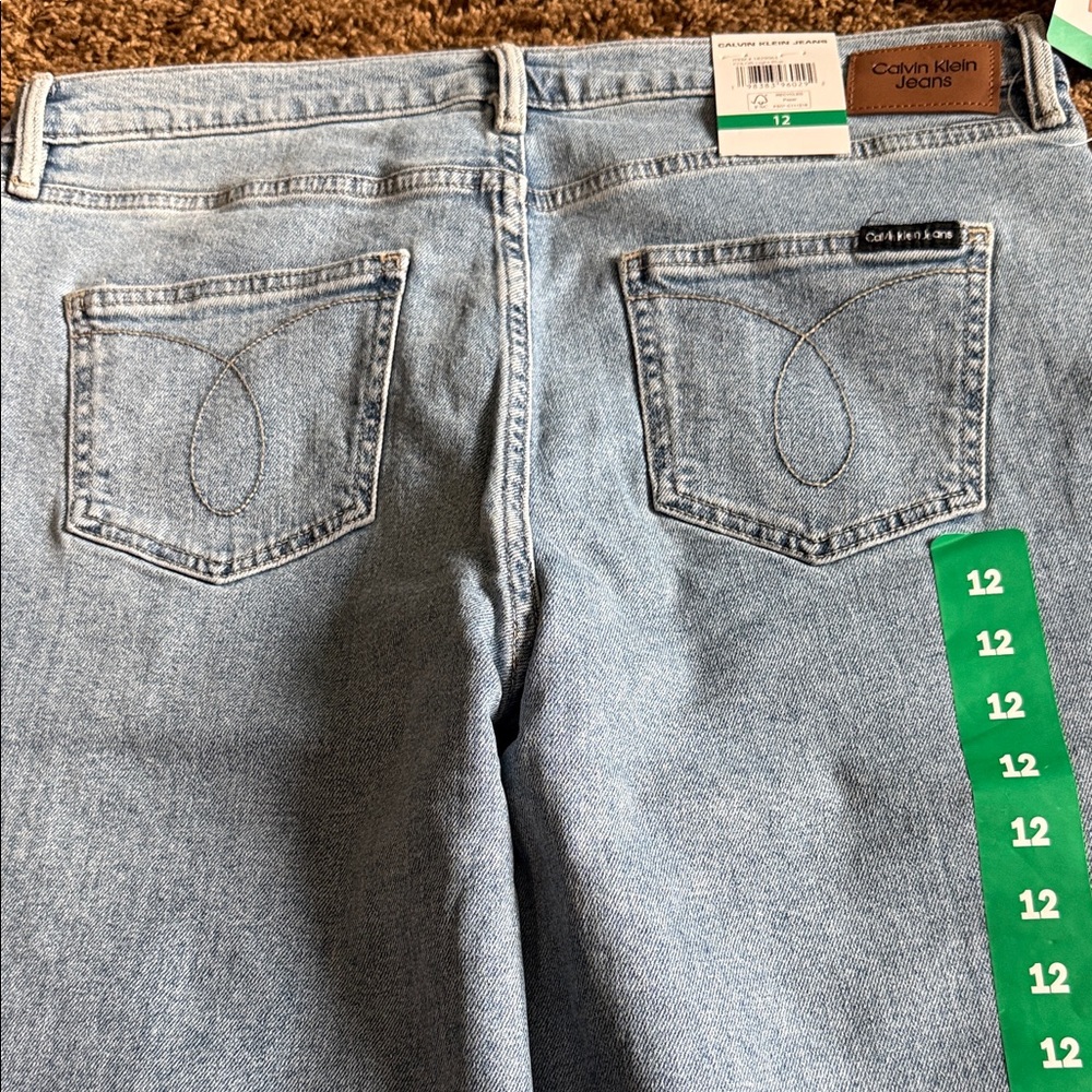 Calvin Klein Light Blue Ankle & Cropped Jeans